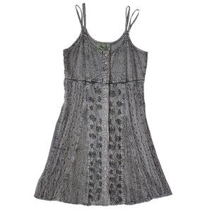 *New Low price!**  Vintage Grey Embroidered Dress